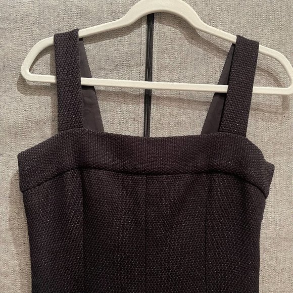 Chanel Tweed Mini Dress in Dark Gray / Black - Picture 5 of 16